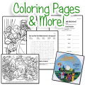 Betty Luken's Coloring Pages for Large Deluxe Bible in Felt Set
