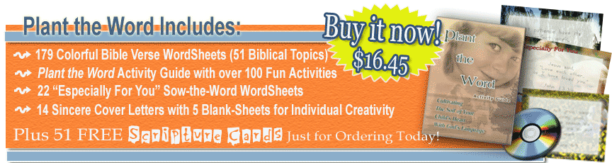 Bible activities for children