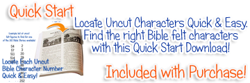 Find Your Bible Felts Quick and Easy using Train Up Children's Quick Start Guide ~ Included with Purchase!